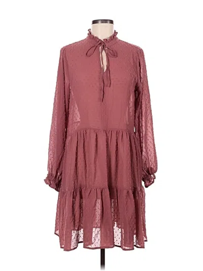 Pre-owned Staccato Casual Dress In Burgundy