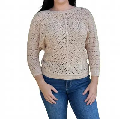 Staccato Cindy Dolman Sleeves Sweater In Natural In Gray