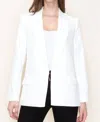 STACCATO COLLARED LONG SLEEVE BLAZER IN IVORY