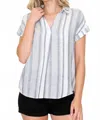 Staccato Colton Top In Blue In Blue