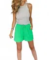 Staccato Comfy Shorts In Kelly Green In Green