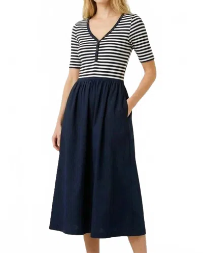 Staccato Cresswell Dress In Navy In Multi