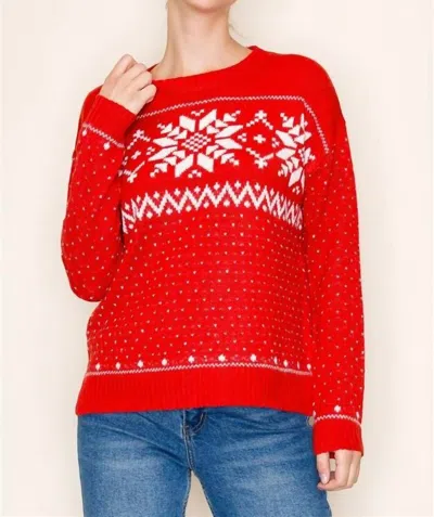 Staccato Griswold Sweater In Red