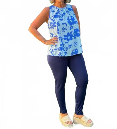 Staccato Gulfside Garden Tank Top In Blue