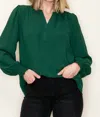 Staccato Helena Top In Green In Green