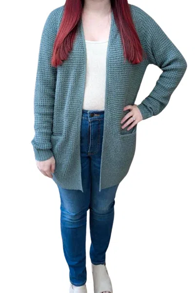 Staccato Irma Cardigan In Teal In Blue