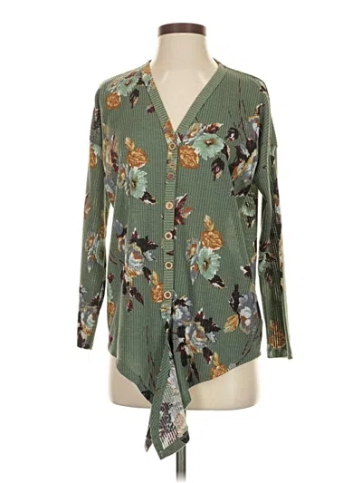 Pre-owned Staccato Long Sleeve Blouse In Green