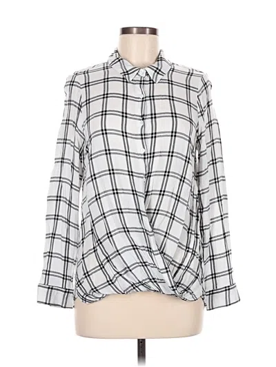 Pre-owned Staccato Long Sleeve Blouse In Silver