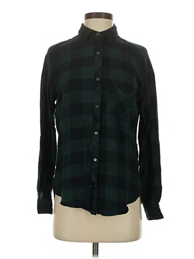 Pre-owned Staccato Long Sleeve Button Down Shirt In Green