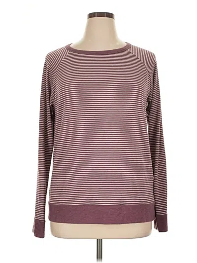 Pre-owned Staccato Long Sleeve T-shirt In Burgundy