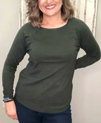 STACCATO OLLIE SWEATER IN HUNTER GREEN