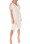 Staccato Polka Dot Dress In Ivory/black In Multi