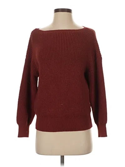 Pre-owned Staccato Pullover Sweater In Burgundy