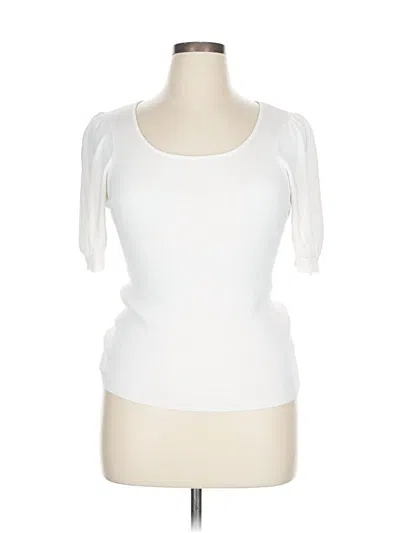 Pre-owned Staccato Pullover Sweater In White