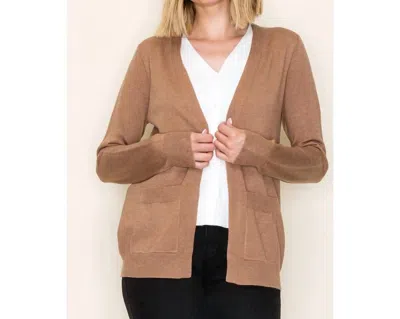 Staccato Rachel Button Down Cardigan In Camel In Brown