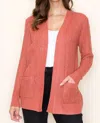 Staccato Rita Cardigan In Rust In Pink