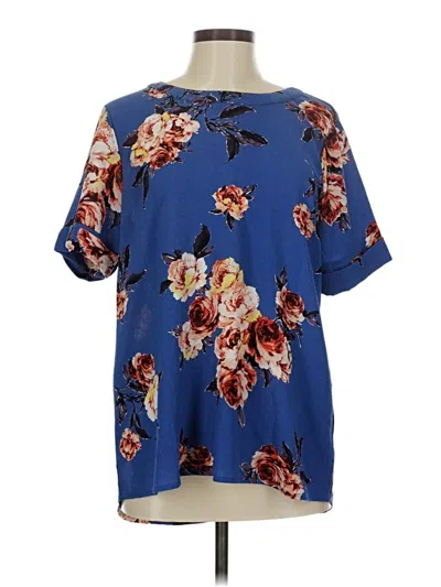 Pre-owned Staccato Short Sleeve Blouse In Blue
