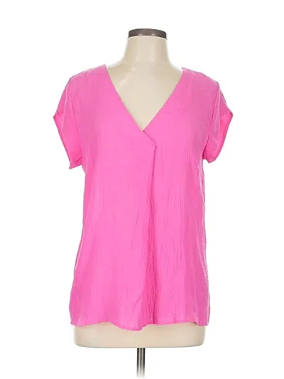 Pre-owned Staccato Short Sleeve Blouse In Pink