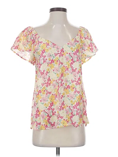 Pre-owned Staccato Short Sleeve Blouse In Pink