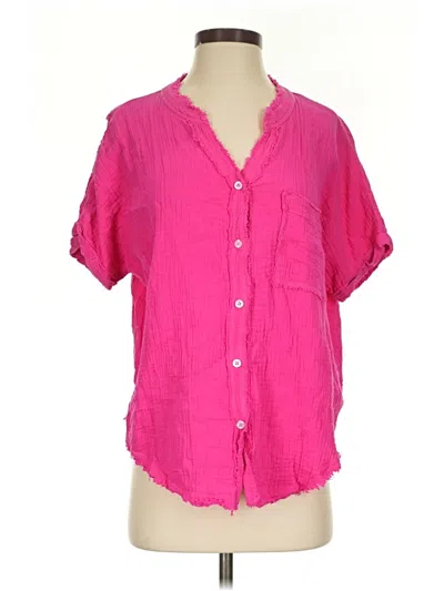 Pre-owned Staccato Short Sleeve Blouse In Pink
