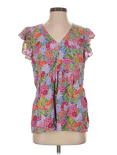 Pre-owned Staccato Short Sleeve Blouse In Pink