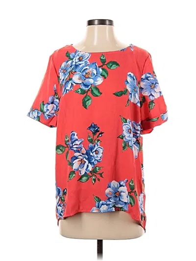 Pre-owned Staccato Short Sleeve Blouse In Red