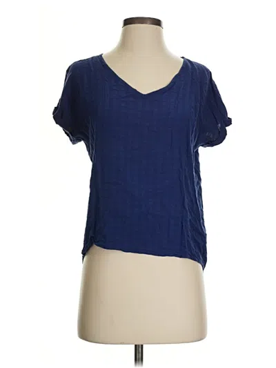Pre-owned Staccato Short Sleeve Top Blue V-neck Tops