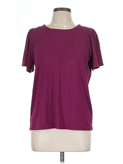 Pre-owned Staccato Short Sleeve T-shirt In Burgundy