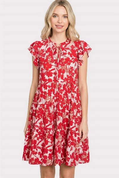 Staccato Simmons Dress In Red