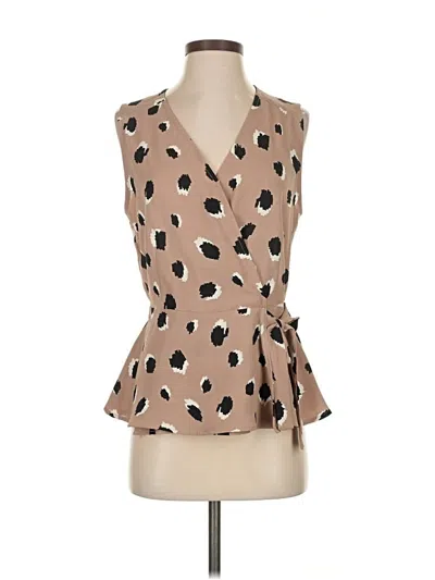 Pre-owned Staccato Sleeveless Blouse In Brown