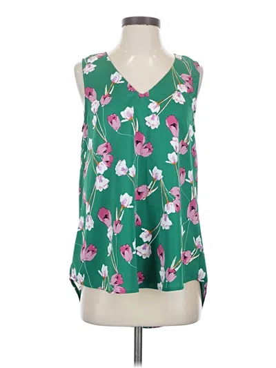 Pre-owned Staccato Sleeveless Blouse In Green