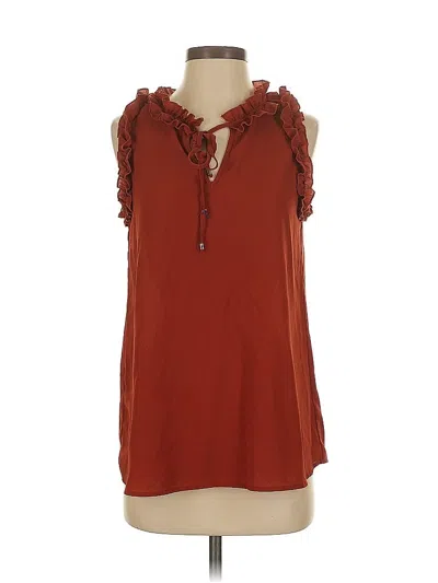 Pre-owned Staccato Sleeveless Blouse In Red