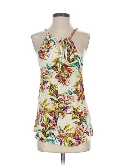 Pre-owned Staccato Sleeveless Blouse In White