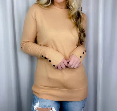 Staccato Sweet & True Top In Camel In Brown