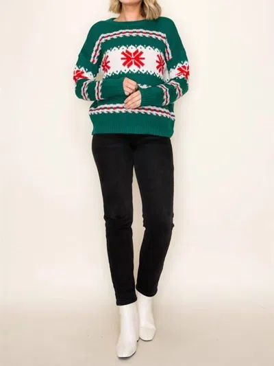 Staccato Talcott Sweater In Green