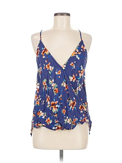 Pre-owned Staccato Tank Top Blue V Neck Tops