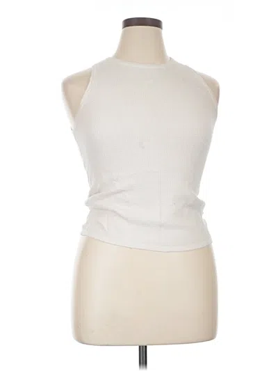 Pre-owned Staccato Tank Top Ivory Halter Neckline Tops