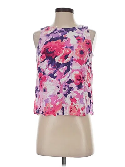 Pre-owned Staccato Tank Top Purple Halter Neckline Tops