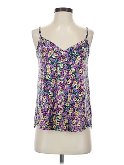 Pre-owned Staccato Tank Top Purple Strapless Neckline Tops