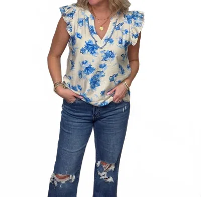 Staccato Trudy Top In Blue