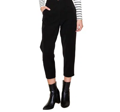 Staccato Waist Band Button And Zipper Closer Pants In Black