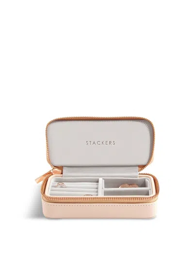 Stackers Medium Zipped Jewellery Box In Blush