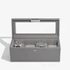 Stackers Men's  Slate Grey Four Piece Watch Box In Grey