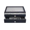 Stackers Women's Blue  Supersize Navy Set Of Two Drawers In Burgundy