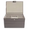 Stackers Women's Neutrals / Brown  Classic Mink Jewellery Box Set Of Three In Brown