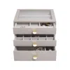 Stackers Women's Neutrals  Taupe Classic Jewelry Box With Drawers In Gray