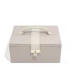 Stackers Women's Neutrals  Taupe Luxury Jewellery Box In Gray