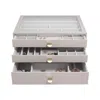Stackers Women's Neutrals  Taupe Supersize Jewelry Box With Drawers In Black
