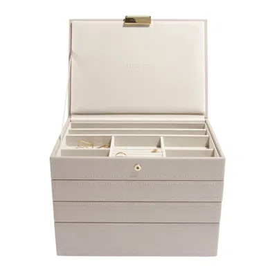 Stackers Women's Neutrals Taupe Classic Jewelry Box Set Of Four
