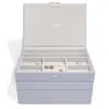 Stackers Women's Pink / Purple  Classic Lavender Jewellery Box Set Of Three In Multi
